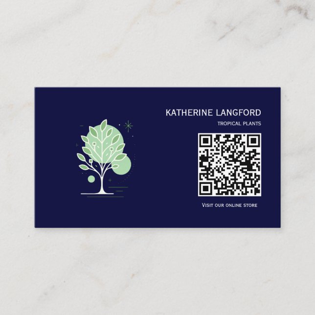 Anpassad Greenleaf Nursery Branding  Visitkort (Framsida)