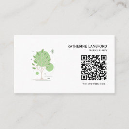 Anpassad Greenleaf Nursery Branding Visitkort