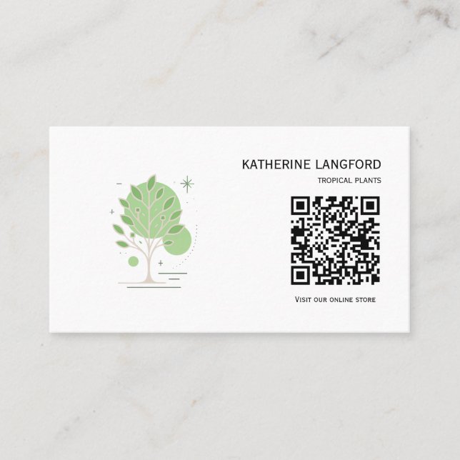 Anpassad Greenleaf Nursery Branding  Visitkort (Framsida)