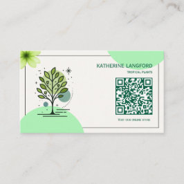 Anpassad Greenleaf Nursery Branding Visitkort