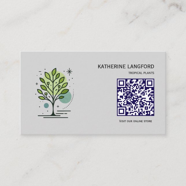 Anpassad Greenleaf Nursery Branding  Visitkort (Framsida)
