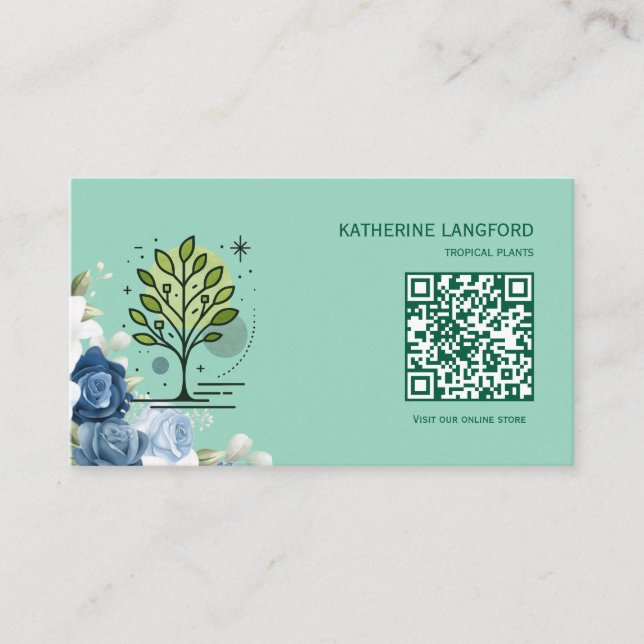 Anpassad Greenleaf Nursery Branding  Visitkort (Framsida)