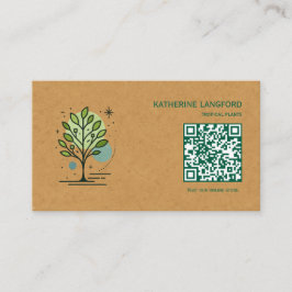 Anpassad Greenleaf Nursery Branding Visitkort