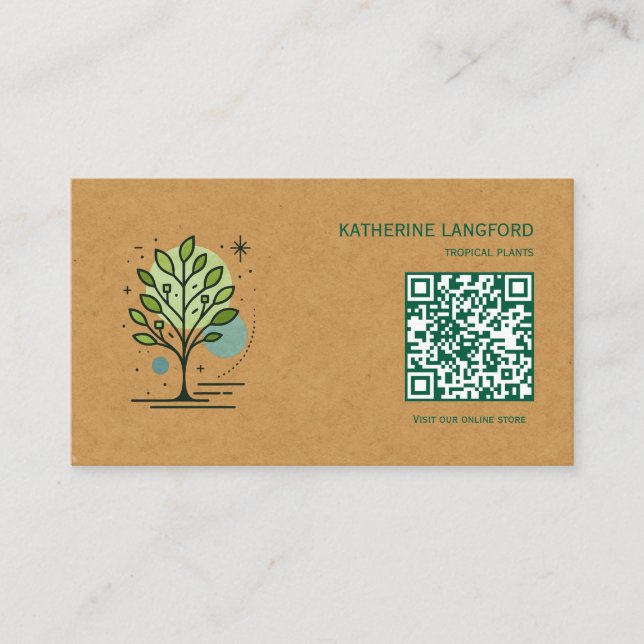 Anpassad Greenleaf Nursery Branding  Visitkort (Framsida)