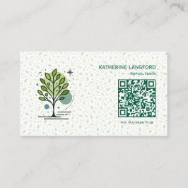 Anpassad Greenleaf Nursery Branding Visitkort