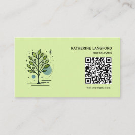 Anpassad Greenleaf Nursery Branding Visitkort