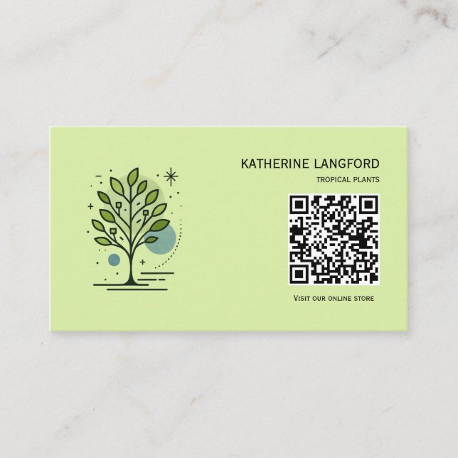 Anpassad Greenleaf Nursery Branding  Visitkort (Framsida)