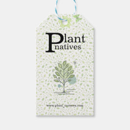 Anpassad Greenleaf Nursery-märkestagg Presentetikett