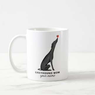 Anpassad Greyhound Mamma Mugg, Personlig Text Mugg