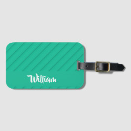 Anpassad grönt, diagonal, texturerad plast bagagebricka