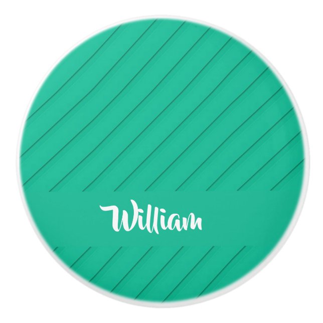 Anpassad grönt, diagonal, texturerad plast knopp (Framsidan)