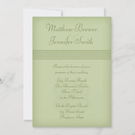 Anpassad Grönt Inbjudan till Irish Celtic Knot Wed