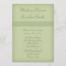 Anpassad Grönt Inbjudan till Irish Celtic Knot Wed