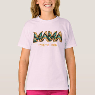 Anpassad grundläggande t-shirt för flickor