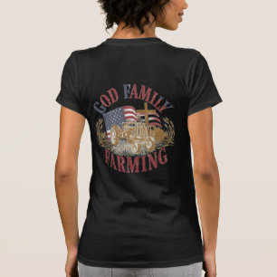 Anpassad “Gud Familj Jordbruk” T-Shirt