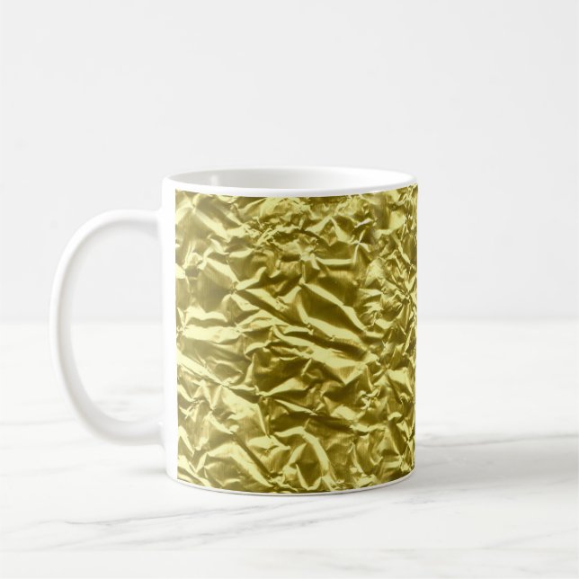 Anpassad guldfolieeffekt kaffemugg (Vänster)