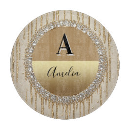 Anpassad guldförgylld monogrampresent för bröllop