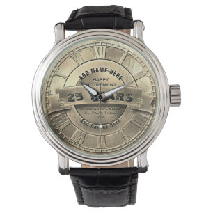 Anpassad guldpensionärsur armbandsur