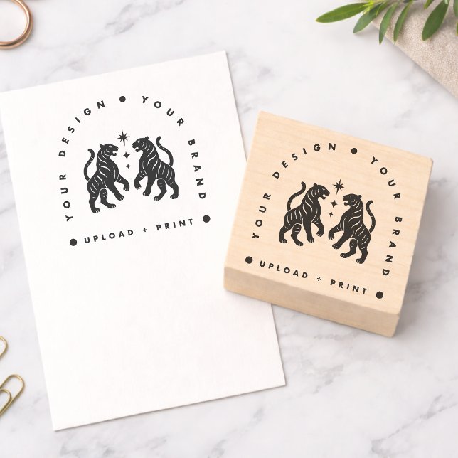 Anpassad gummistämpel | Din design uppladdningsstä Stämpel (Versatile rubber stamp for business mailing, branding, events, special occasion events & more!)