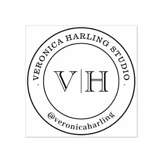 Anpassad gummistämpel – Stor logotyp stämpel Handg