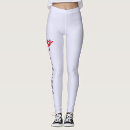Anpassad gymnastiknamn design över lavendel leggings