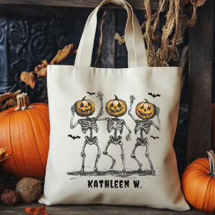 Anpassad Halloween-handväsk, "Bus eller godsak"-på Tygkasse