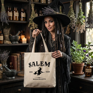 Anpassad Halloween-handväska - Salem Häxa Est. Tygkasse