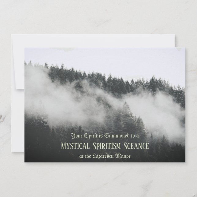 anpassad halloween inbjudan i gammaldags stil (Framsida)