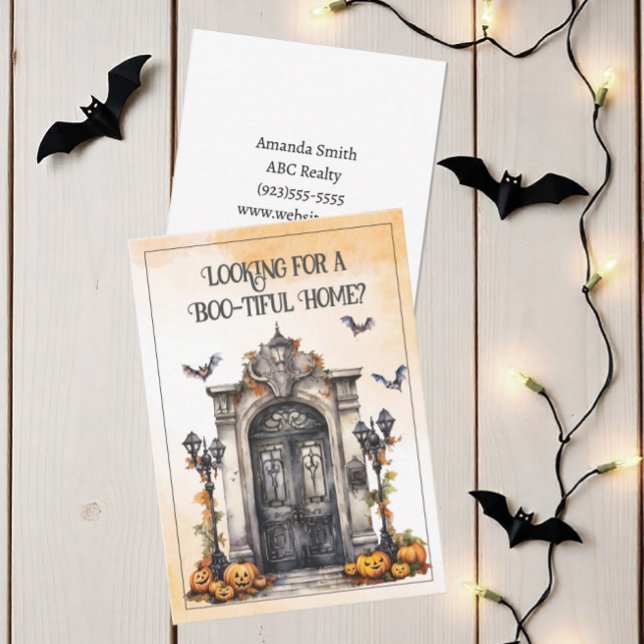 Anpassad Halloween-popup efter Anteckningskort (Halloween Boo Tiful Home Pop By Card)