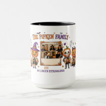 Anpassad Halloween-pumpa Familjefoto Ram T-Shirt