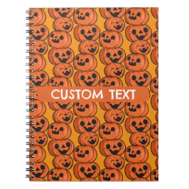 Anpassad Halloween-Text Glada Pumpor Personlig Anteckningsbok