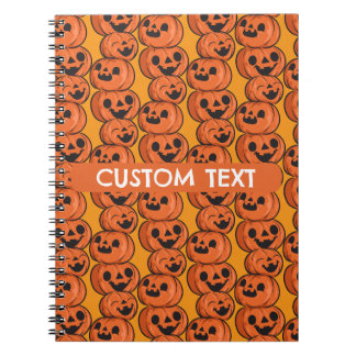 Anpassad Halloween-Text Glada Pumpor Personlig Anteckningsbok