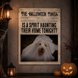 Anpassad Halloween Tidningsväggkonst Spökupptäckt Poster