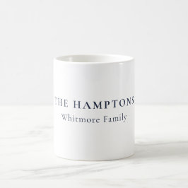 Anpassad Hamptons New York Priddy Kustpresent Kaffemugg