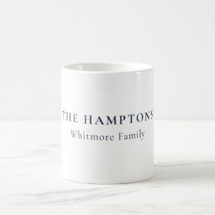 Anpassad Hamptons New York Priddy Kustpresent Kaffemugg