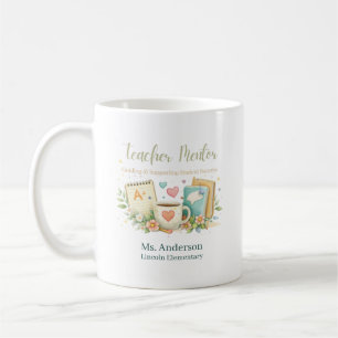 Anpassad handledare för lärare som inspirerar fram kaffemugg