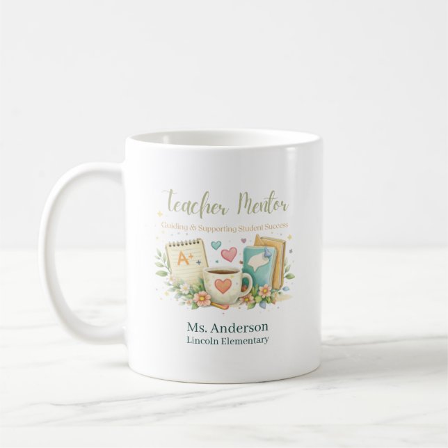 Anpassad handledare för lärare som inspirerar fram kaffemugg (Vänster)