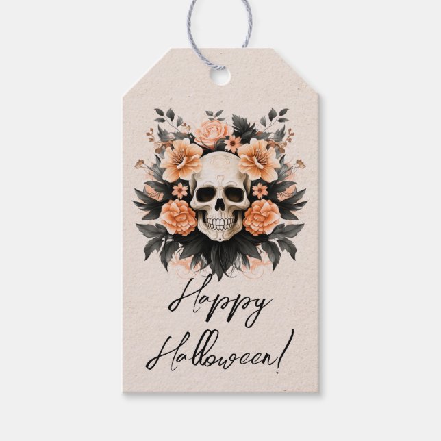 Anpassad Happy halloween-popup efter Presentetikett (Framsidan)