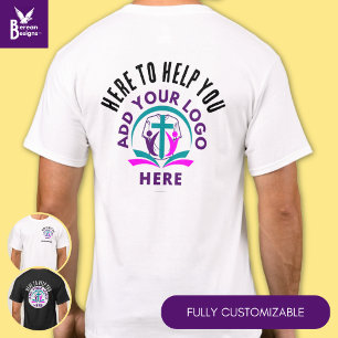 Anpassad HÄR FÖR ATT HJÄLPA DIG Personal Grupp Tea T Shirt