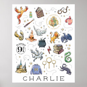 Anpassad   HARRY POTTER™-ikoner Poster