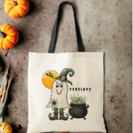 Anpassad Häxa Spöke Halloweenkryddor eller Bus ell Tygkasse