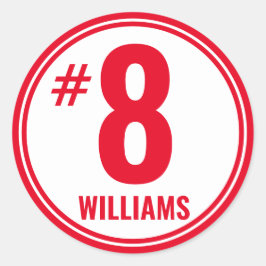 Anpassad Helmet Sticker Runt Klistermärke