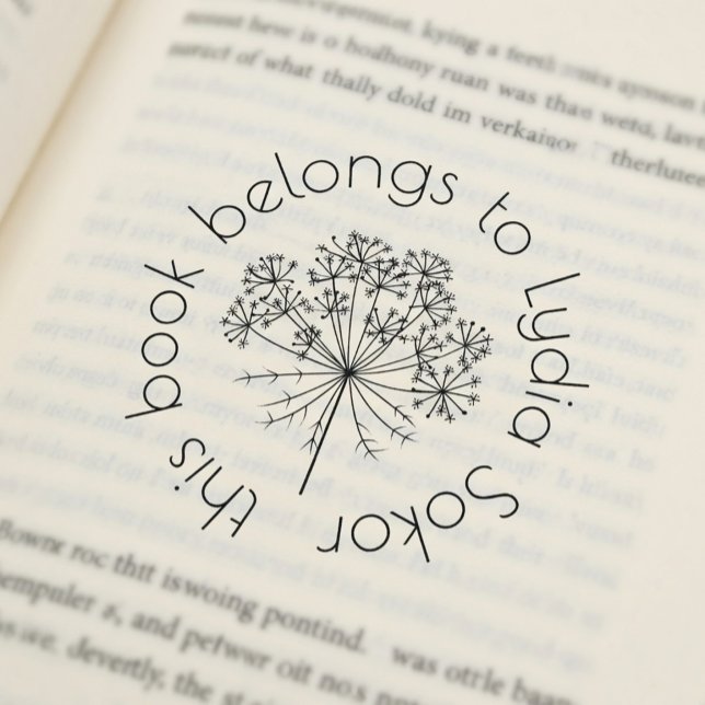Anpassad hembibliotek självfärgande stämpel (Skapare uppladdad)