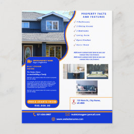 Anpassad hemförsäljning för det moderna Royalet Bl Flygblad