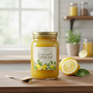 Anpassad Hemlagad Citron Sylt Etikett