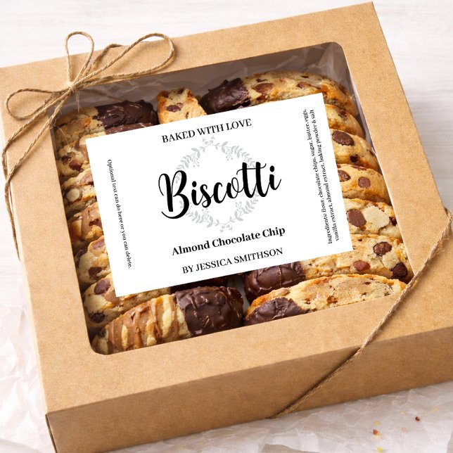 Anpassad hemlagad etikett för Biscotti CK007rtbis (Skapare uppladdad)
