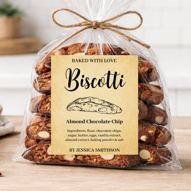 Anpassad hemmagjord etikett för Biscotti BIS001bwn (Skapare uppladdad)