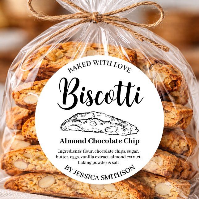 Anpassad hemmagjord etikett för Biscotti BIS001rd (Skapare uppladdad)