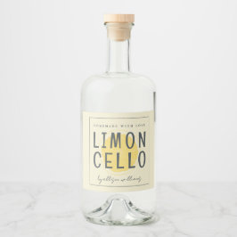 Anpassad Hemmagjord Limoncello Etikett