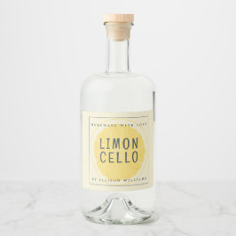 Anpassad Hemmagjord Limoncello Etikett